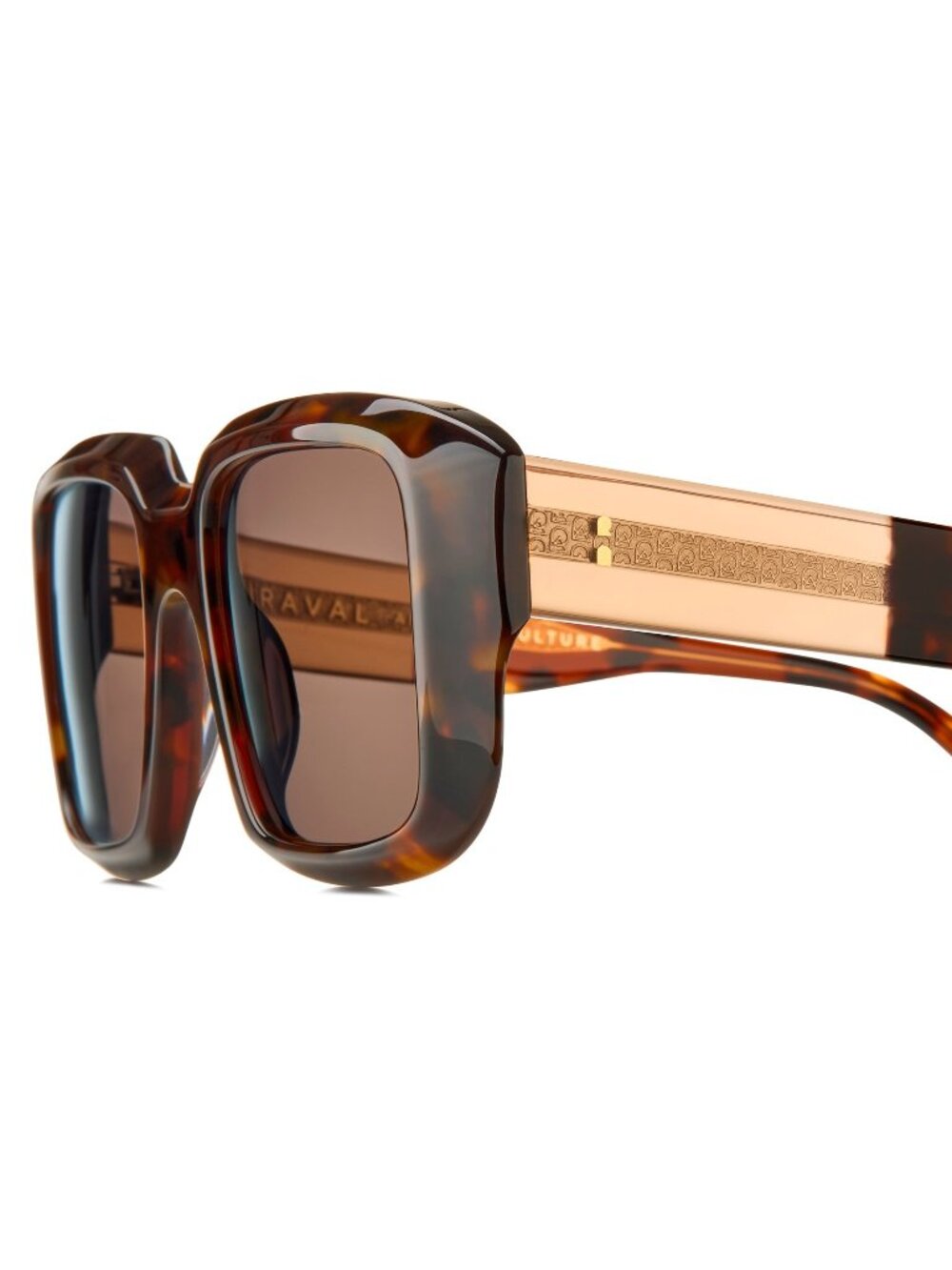 New Raval Eyewear Men's Sunglasses Havana Square Brown Lens Acetate Frame LOBO